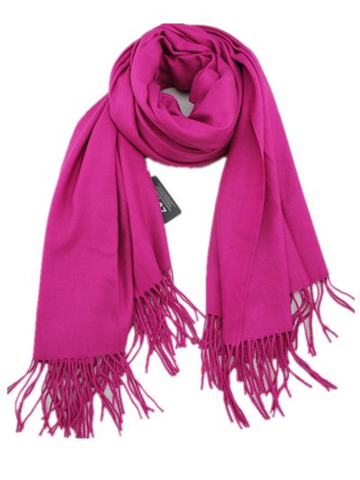 Cashmere luxurious scarf fuchsia