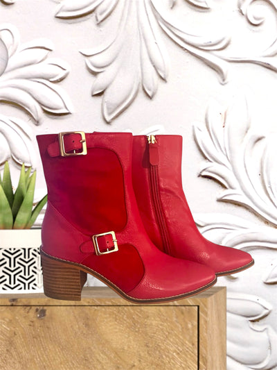 Isabella Yarra boots red