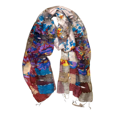 Luxurious fine silk scarf 235
