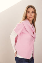 Load image into Gallery viewer, See Saw Wool  Collared Crop Coat  blush
