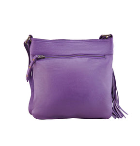 Cadelle Leather Millie Crossbody Bag | Violet.