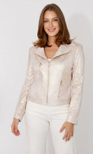Load image into Gallery viewer, Frank Lyman Metallic Heart Moto Jacket Style 266532
