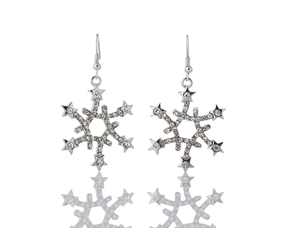 Firucci snowflakes crystal earings