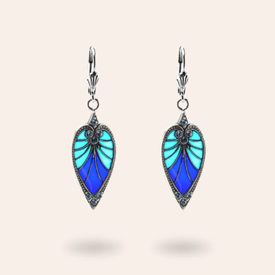 Au Bout des Reves MOONLIGHT EARRINGS blue