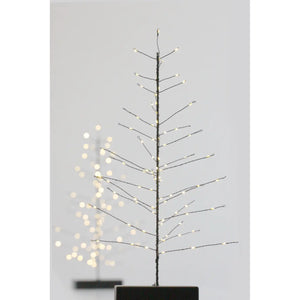 Led light table festive tree black