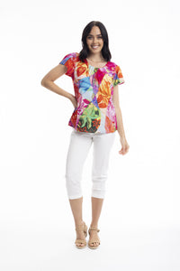 Orientique Jozani Cap Sleeve Top
