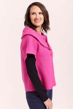 Load image into Gallery viewer, See Saw Wool  Collared Crop Coat  Fuchsia
