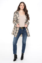Load image into Gallery viewer, Trench coat checked design
