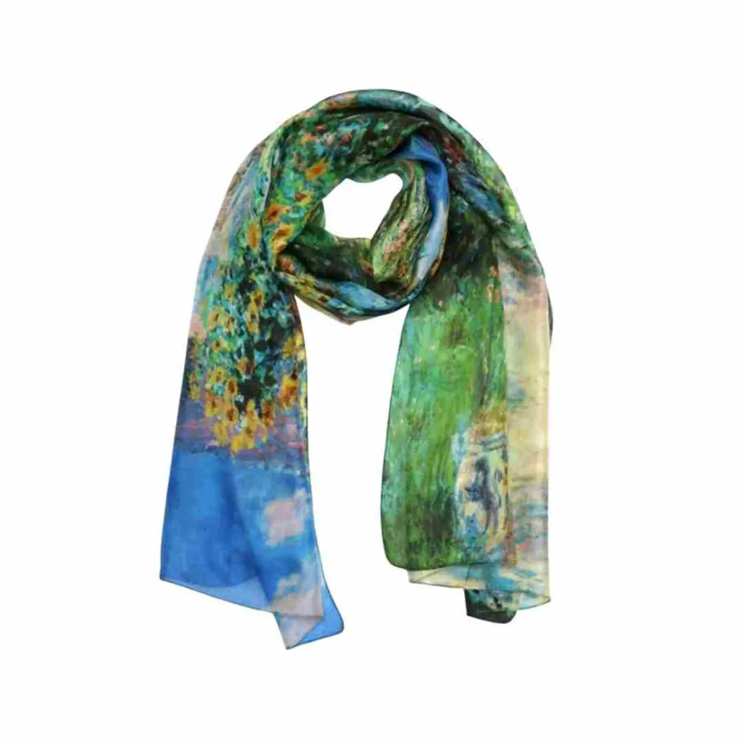 Wearable art scarf the silk collection artiste