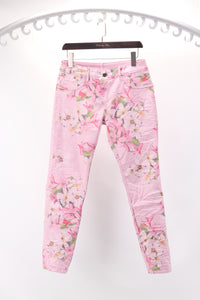 Onado reversible jeans pink flower