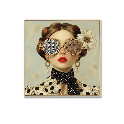 Audrey Painting framed canvas
