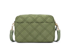 Load image into Gallery viewer, Black Caviar Melrose Quilted khaki Raven Bag
