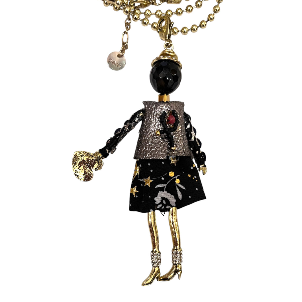 French doll necklace roses