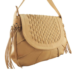 Cadelle leather Natalia Satchel | Camel