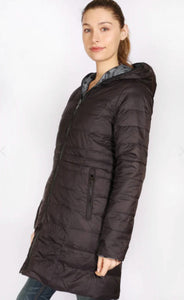 Sabena Down Puffer jacket reversible grey/black