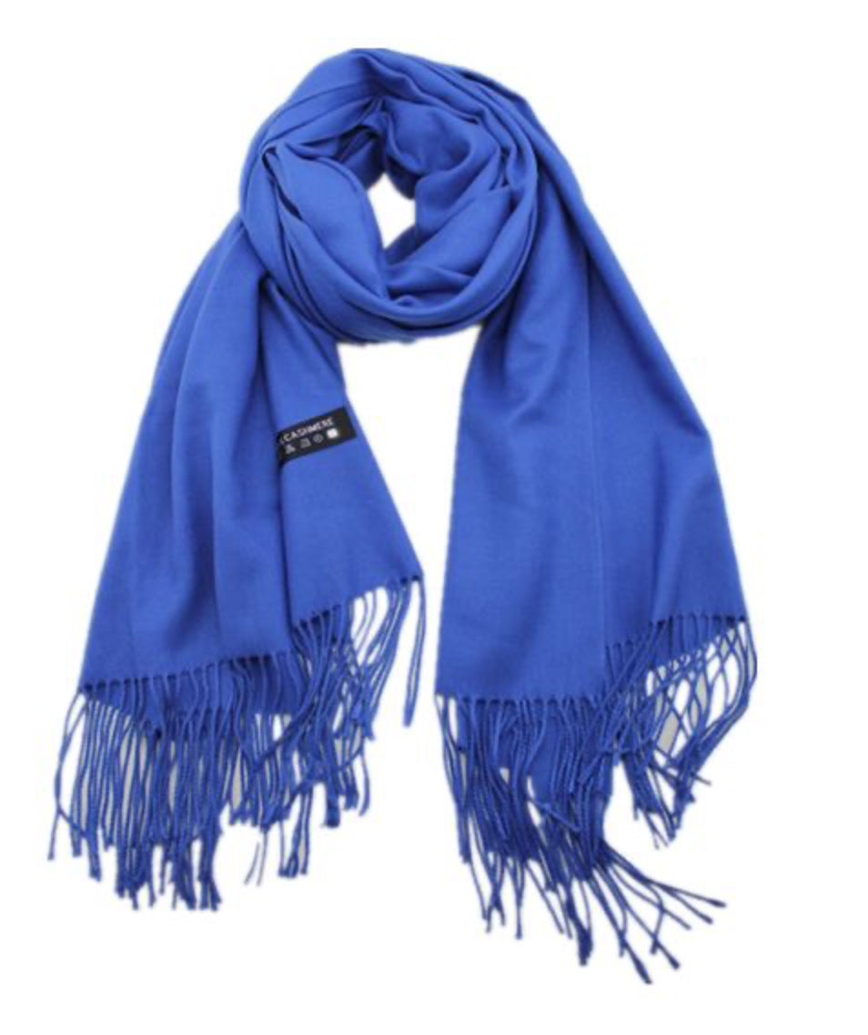 Cashmere luxurious scarf Cabot blue