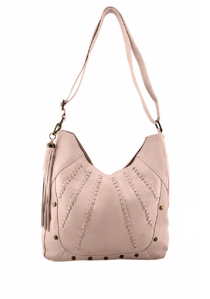 Cadelle Leather Carrie Hobo | Misty Rose