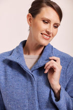 Load image into Gallery viewer, See Saw Wool Funnel Neck Coat denim
