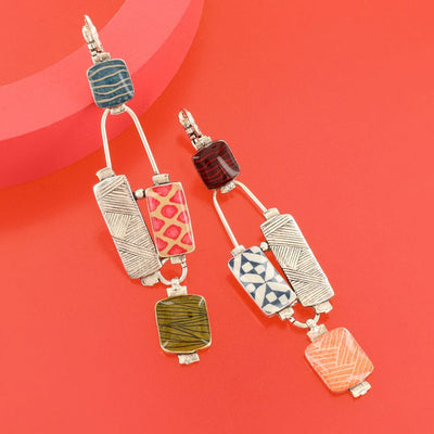 TARATATA - LEVER BACK EARRINGS FANTAISIE RUBAN