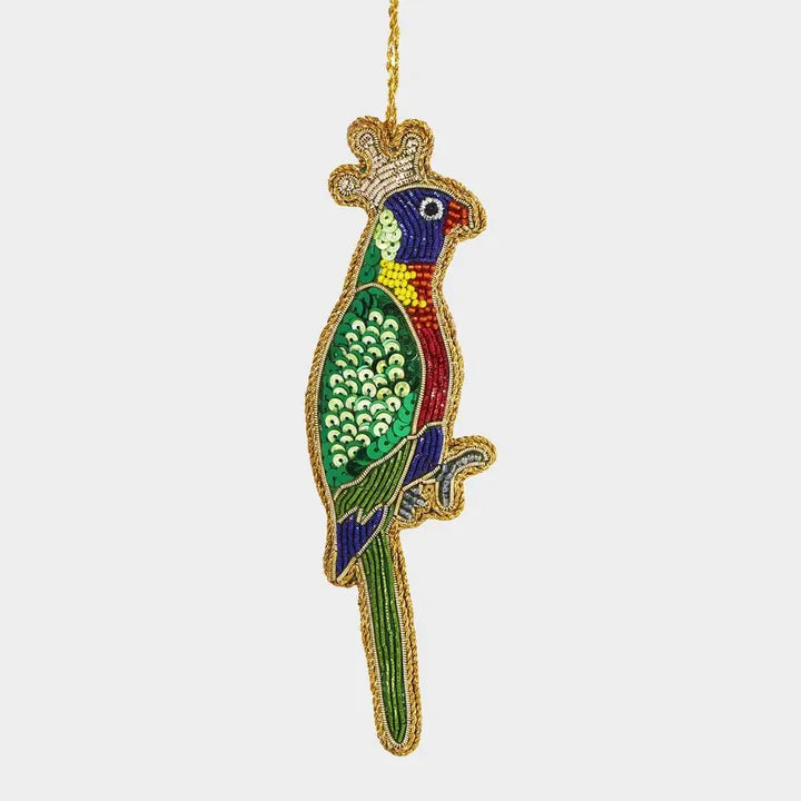 Vixen & Velvet QUEEN LORIKEET SEQUIN TREE DECORATION sequin tree decor