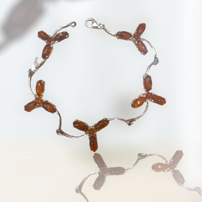 Amber Bracelet sterling silver