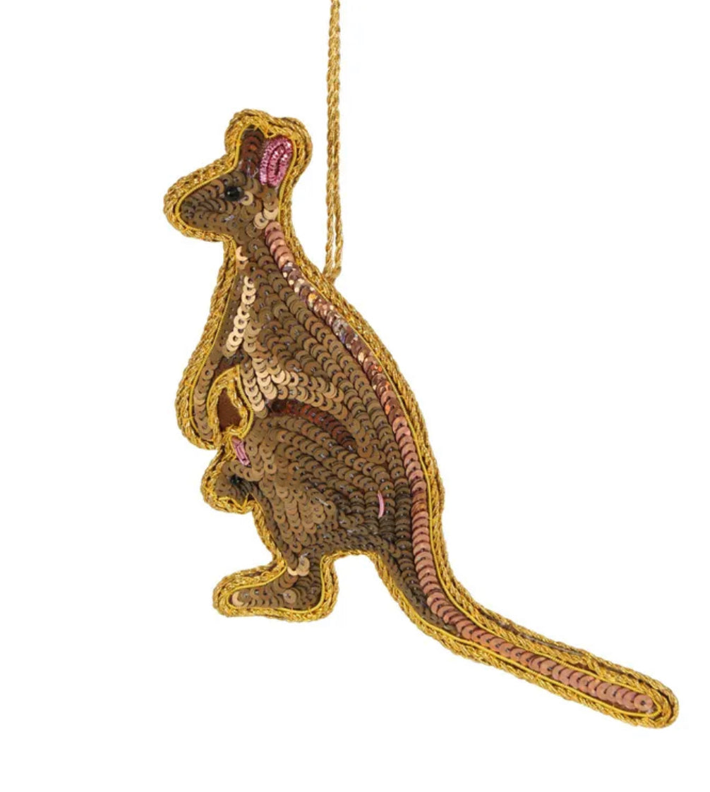 Vixen & Velvet 
Kangaroo sequin tree decor