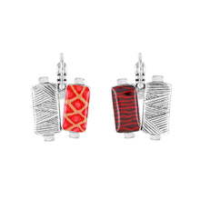 Load image into Gallery viewer, TARATATA - LEVER BACK EARRINGS FANTAISIE
RUBAN
