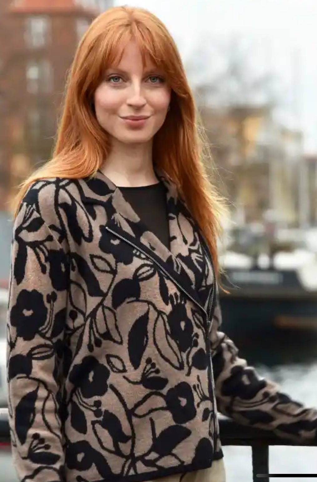 Mansted jacket Tara black and tan