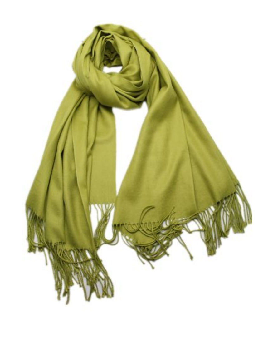 Cashmere luxurious scarf light khaki