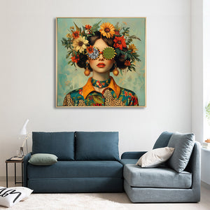 Evelyn Painting framed canvas