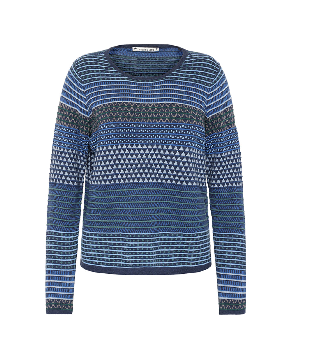 Mansted Rihanna eco pyramid crew navy