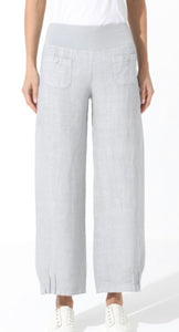 The 101s front pocket linen pants silver