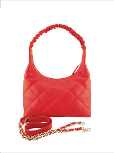 Cadelle Leather Lyndel Handbag | Blood orange.