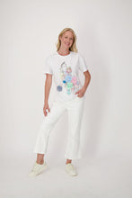 Load image into Gallery viewer, Gabby Isabella 100% Cotton Isabella Flower appliqué Tshirt
