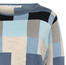 Load image into Gallery viewer, Mansted Chili squared away crew soft blue
