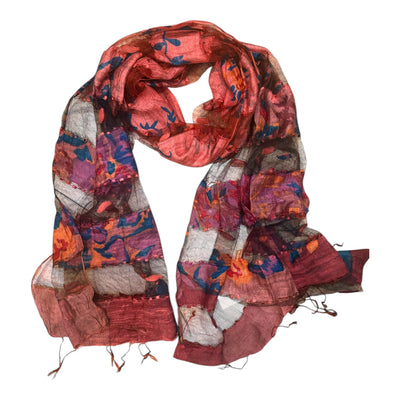 Luxurious fine silk scarf 236