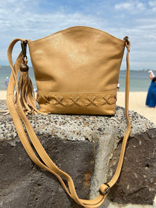 Cadelle leather crossbody  Ariel camel