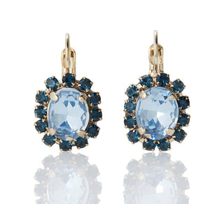 FIRUCCI SAPPHIRE OVAL CRYSTAL DROP EARRING