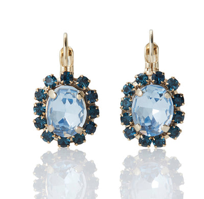 FIRUCCI SAPPHIRE OVAL CRYSTAL DROP EARRING