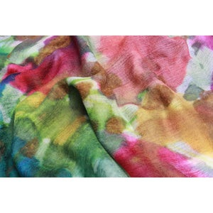 Wearable art scarf the silk collection watercolor