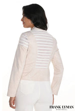Load image into Gallery viewer, Frank Lyman 256770U Off White Zip Biker Style Jacket
