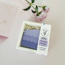 Load image into Gallery viewer, Purple forest lavender soap made in Australia

