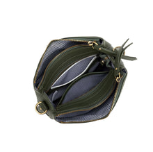 Load image into Gallery viewer, Black Caviar Daniella 3 Compartment Crossbody Bag dark Olive
