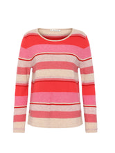 Load image into Gallery viewer, Mansted Lamb stripe crew Fabia sand
