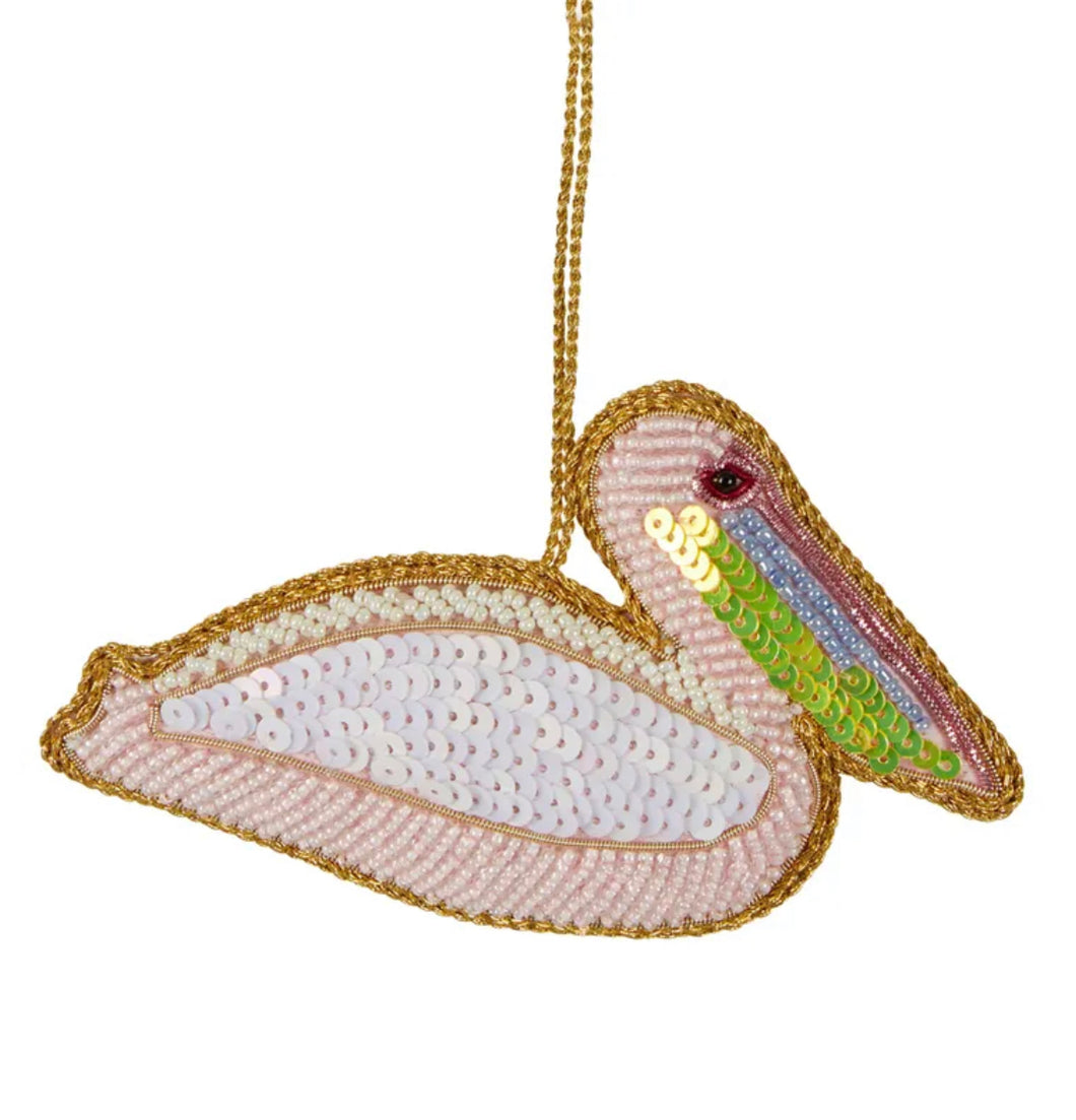 Vixen & Velvet 
Pelican sequin tree decor