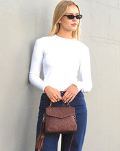 Load image into Gallery viewer, Cadelle leather Elizabeth Handbag/Crossbody | Chocolate
