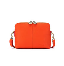 Load image into Gallery viewer, Black caviar Harlow orange Small Crossbody
