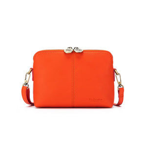 Black caviar Harlow orange Small Crossbody