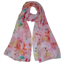 Load image into Gallery viewer, Wearable art scarf the silk spring
