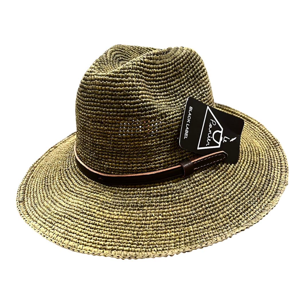 French hats Le Panier panama olive